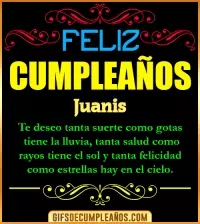 GIF Frases de Cumpleaños Juanis
